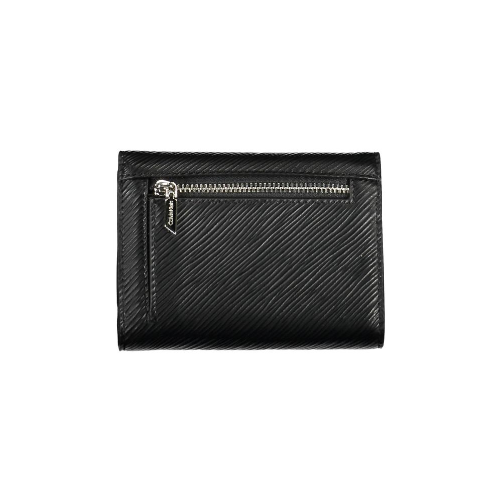 Calvin Klein Black Polyurethane Women Wallet