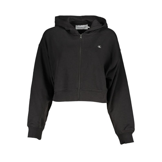 Calvin Klein Black Cotton Women's Sweatshirt 1728,67403481248,Black,Calvin Klein,Clothing,New with tags,Sweaters - Clothing,Sweatshirts - Sweaters - Clothing,Women,XL