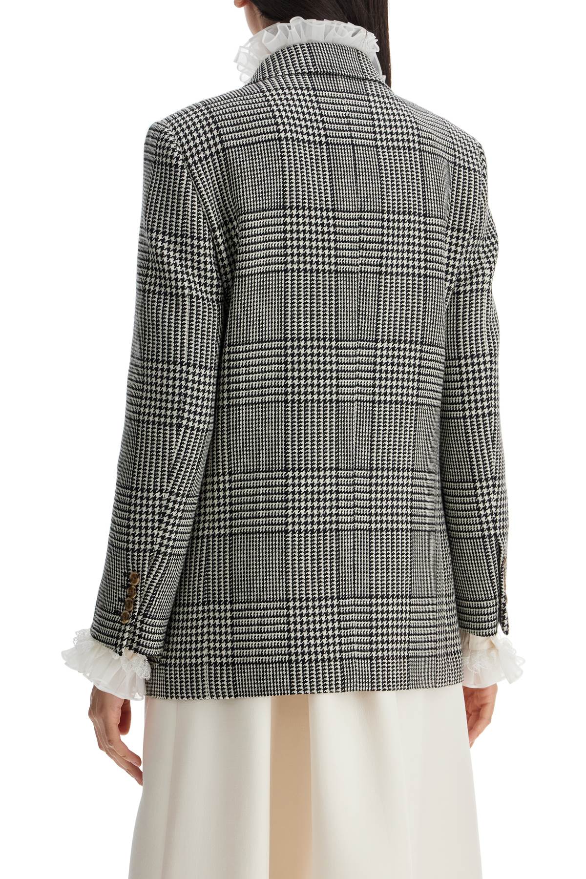 Valentino Garavani double-breasted pied de poule wool bl Jackets Valentino Garavani