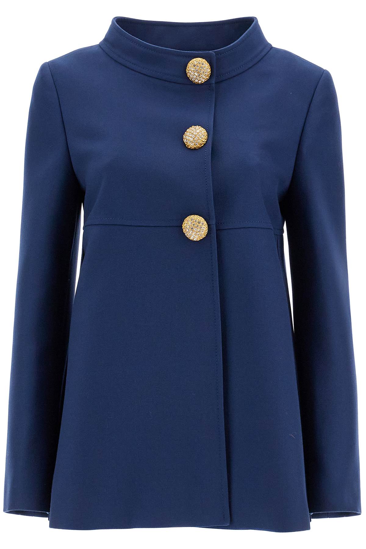 Valentino Garavani slim indigo silk jacket with golden buttons Jackets Valentino Garavani