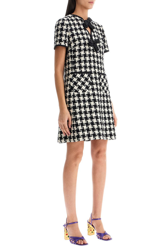 Valentino Garavani mini dress in damier light tweed Dresses Valentino Garavani