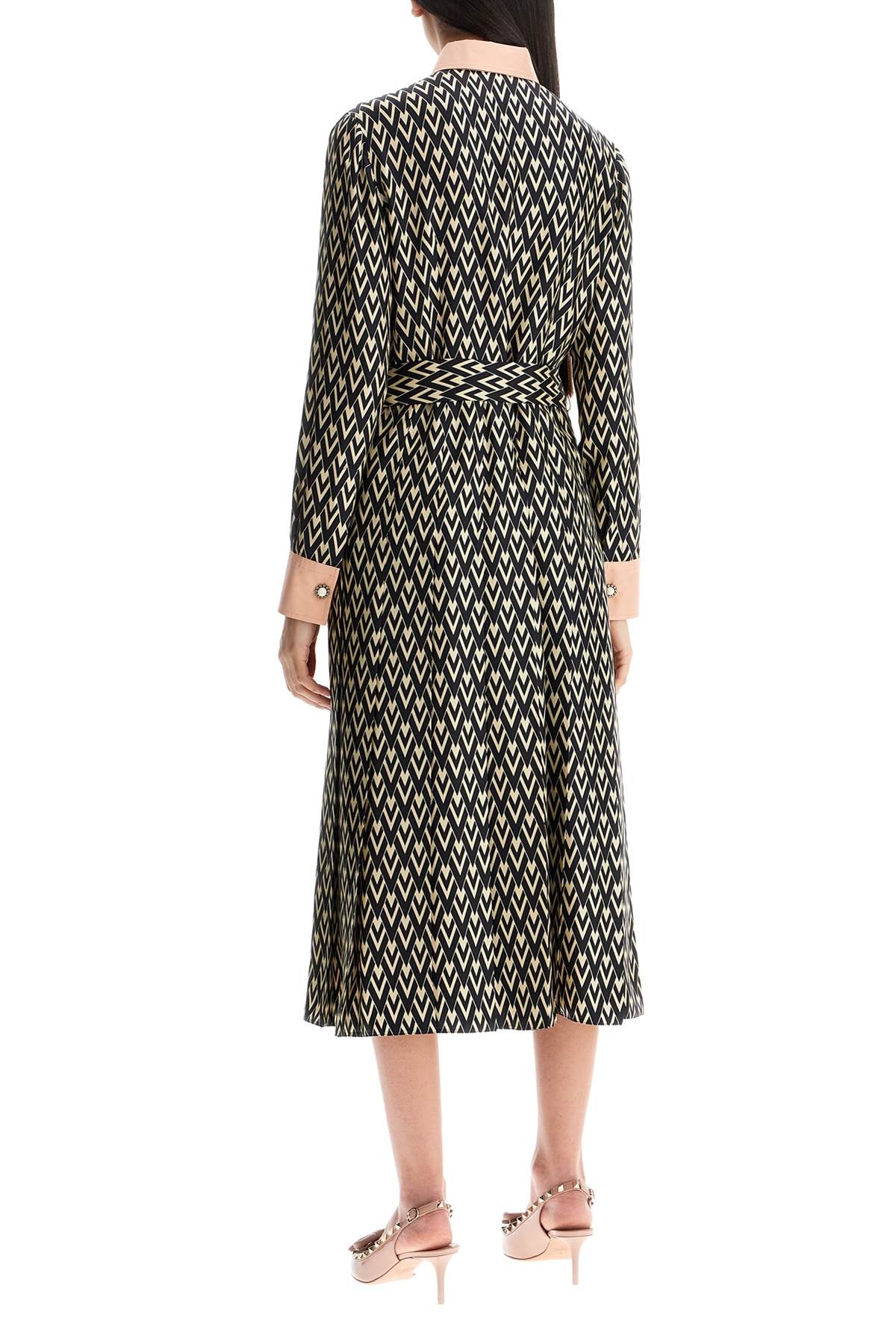 Valentino Garavani este\n\nmidi twill dress with all the Dresses Valentino Garavani