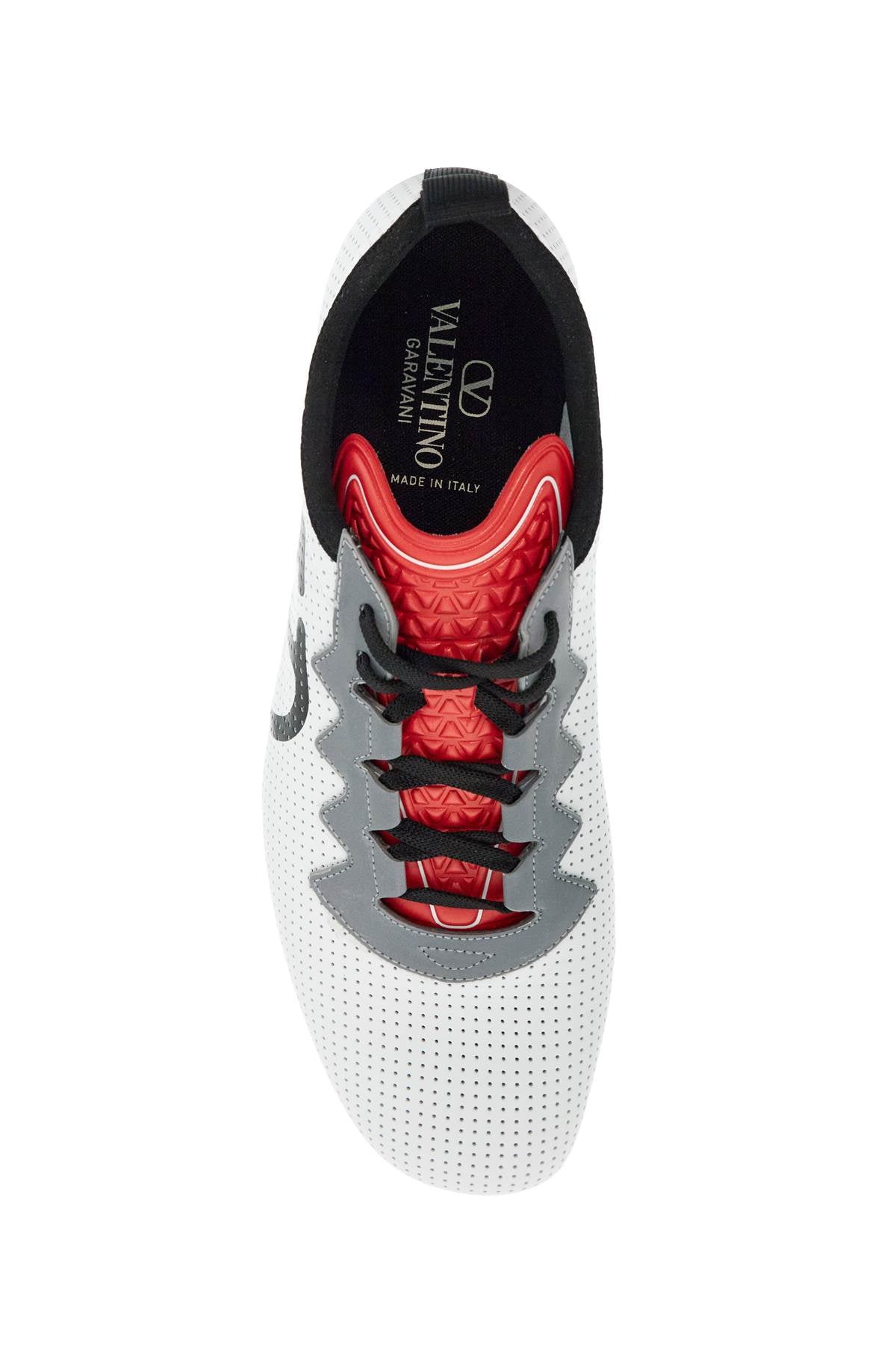 Valentino Garavani sneaker in white polyurethane with high breathability and hook-and-loop closure Sneakers Valentino Garavani