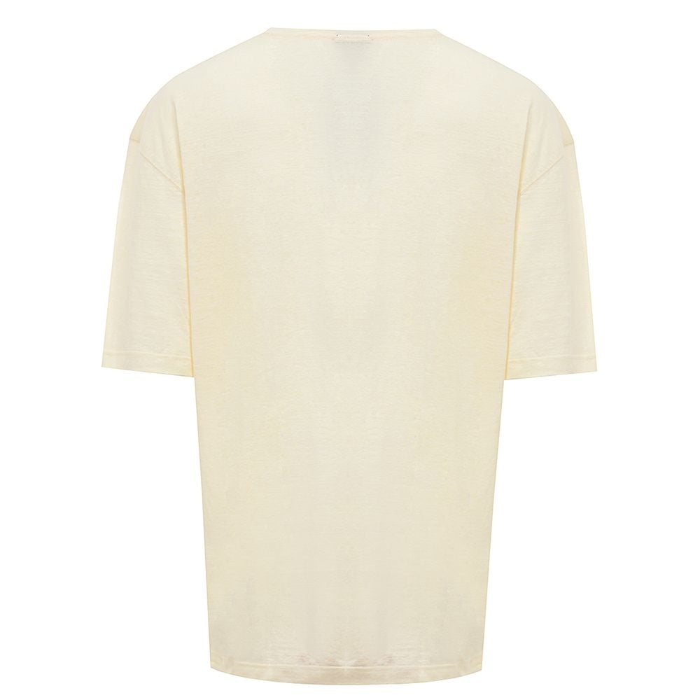 Corneliani Yellow Linen T-Shirt Corneliani
