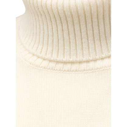 Cruciani White Cashmere Turtleneck Cruciani