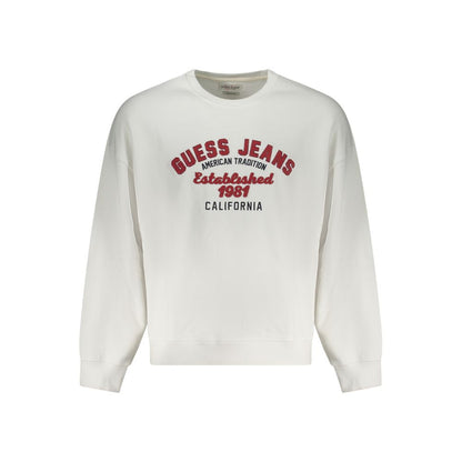 Guess Jeans White Cotton Men's Sweatshirt