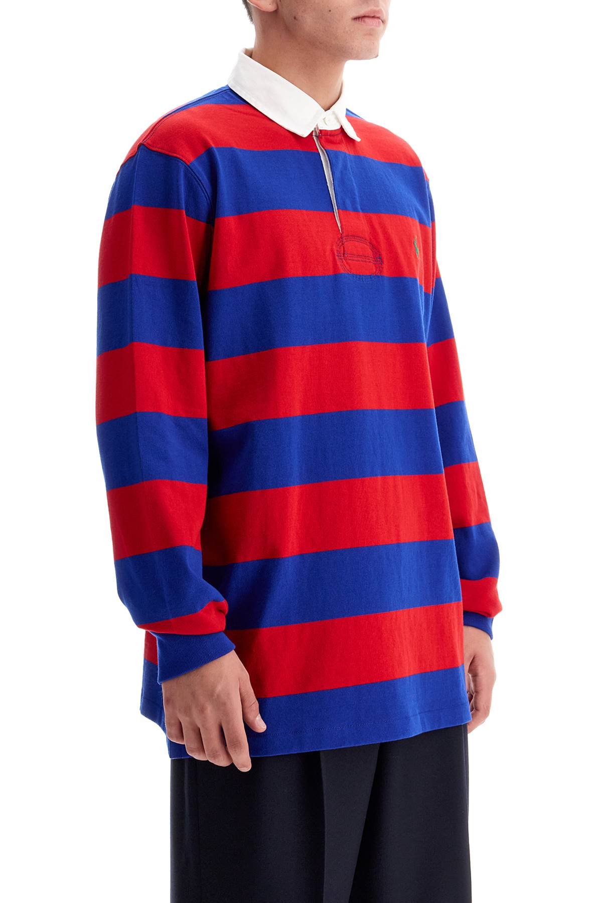 Polo Ralph Lauren long-sleeved striped polo shirt for