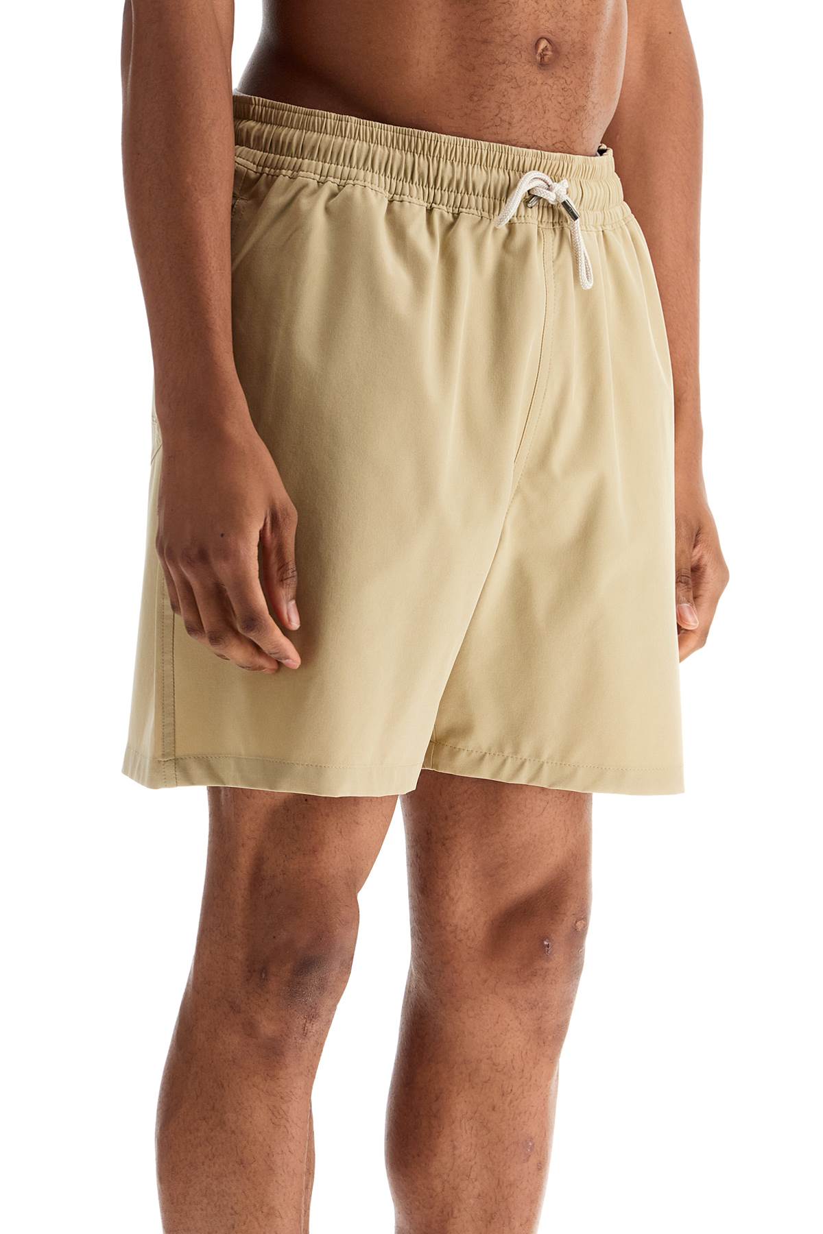 Polo Ralph Lauren beige solid color mid-trunk swim trunks in recycled polyester with pocket Beachwear & underwear Polo Ralph Lauren