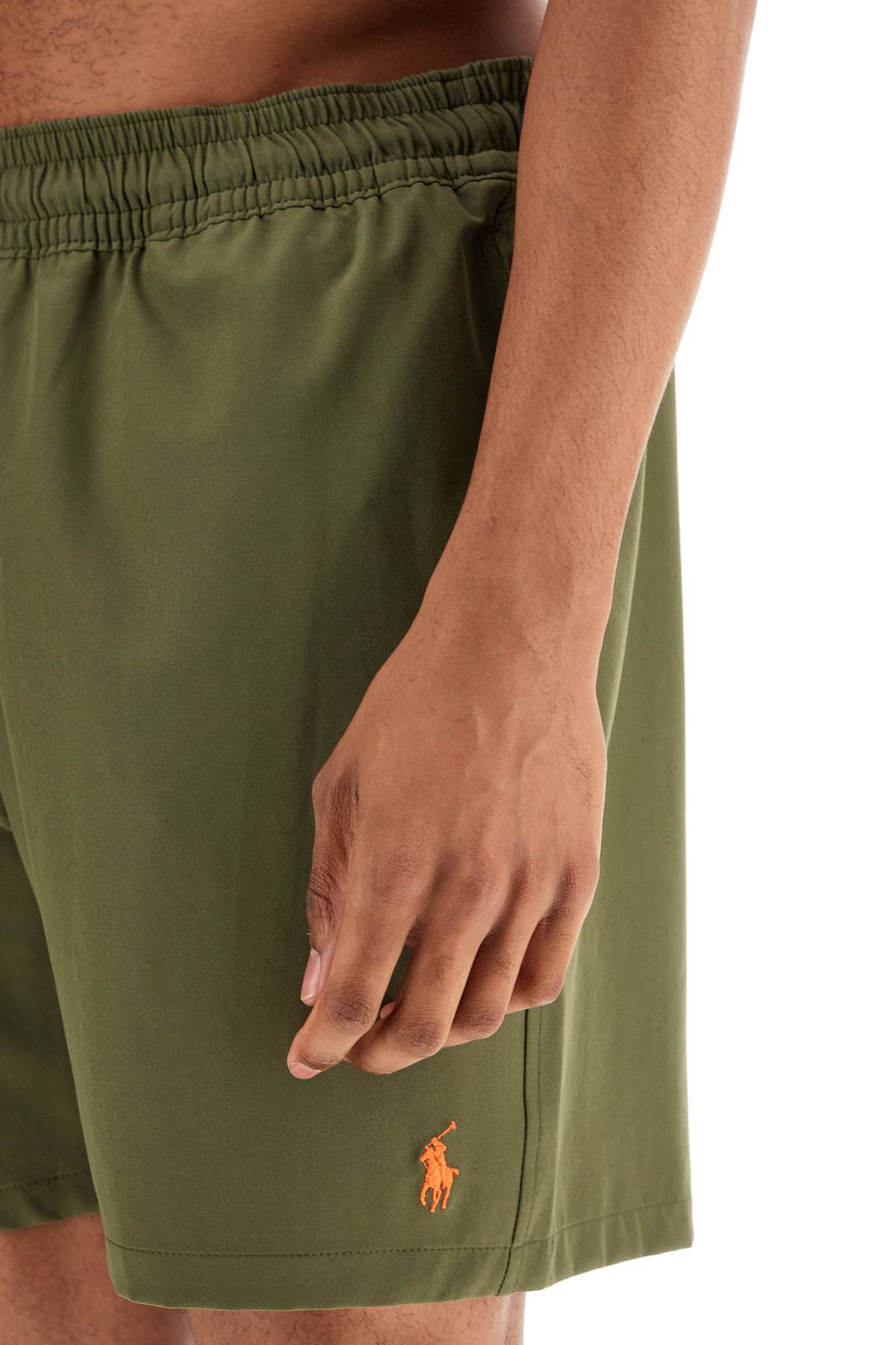 Polo Ralph Lauren olive green swim trunks in recycled polyester with embroidered logo Beachwear & underwear Polo Ralph Lauren