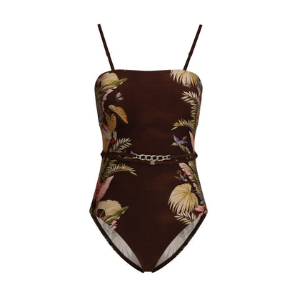 Zimmermann Brown Polyamide One-Piece Swimsuit Zimmermann