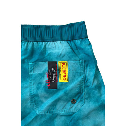 Iceberg Light Blue Polyester Men Swim Short Iceberg