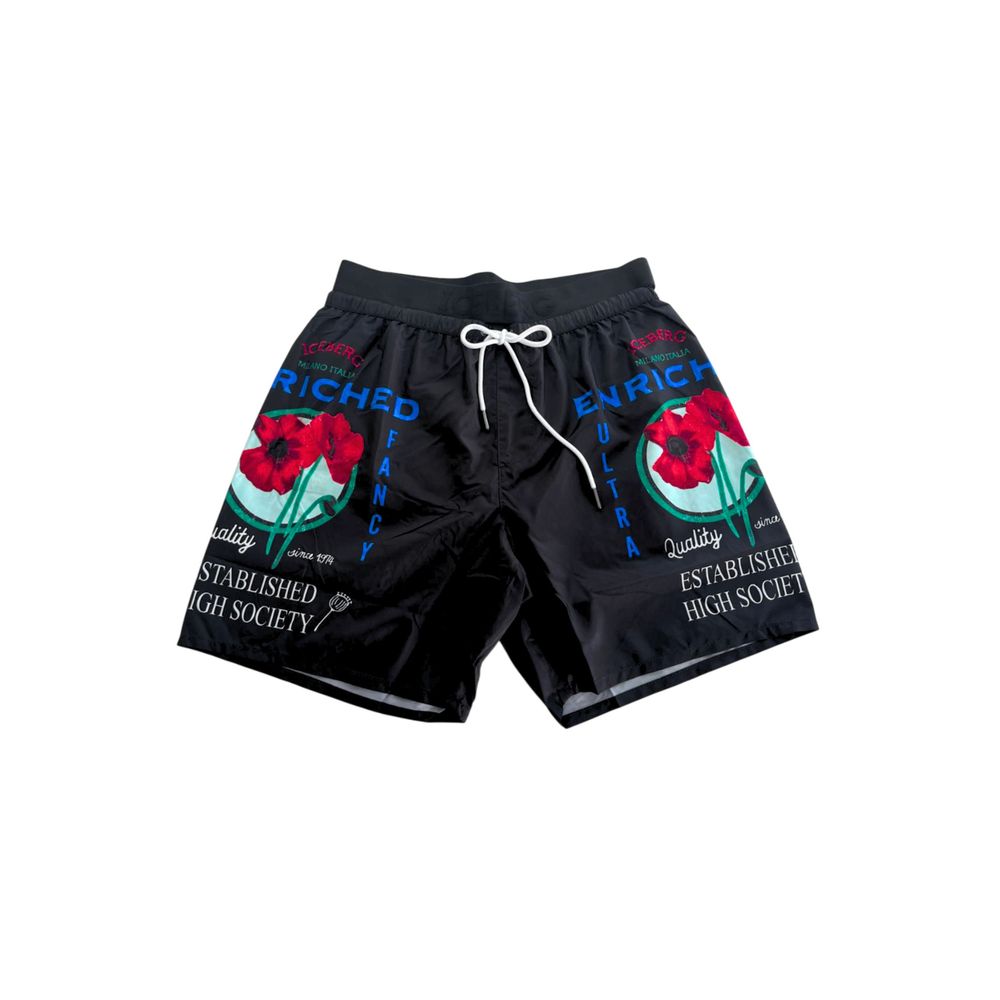 Iceberg Black Polyester Men's Swim Short