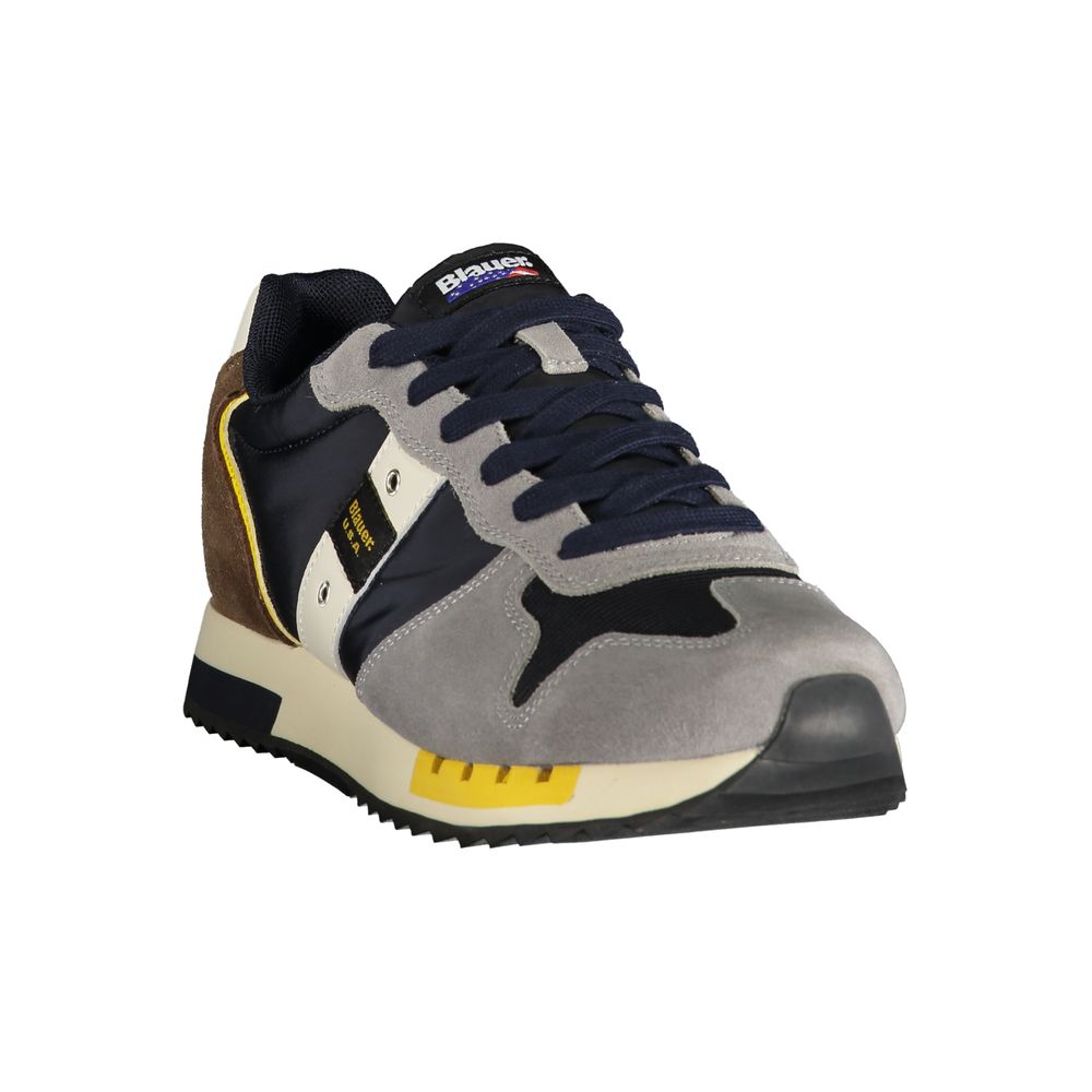 Blauer Gray Polyester Athletic Sneakers Blauer