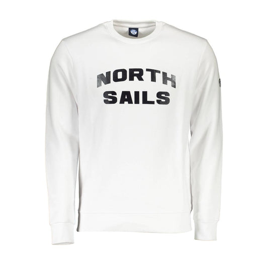 North Sails Bianco Cotton Men Sweatshirt