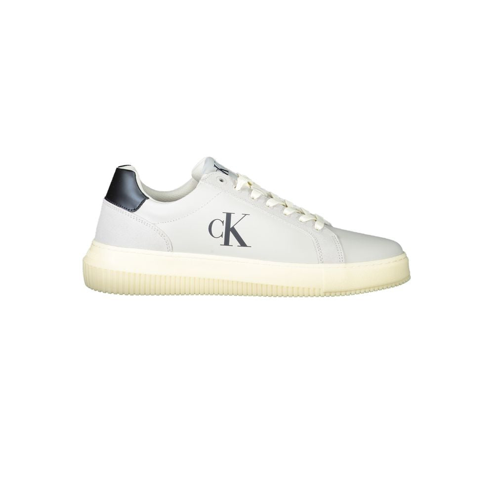Calvin Klein White Polyurethane Men's Sneaker