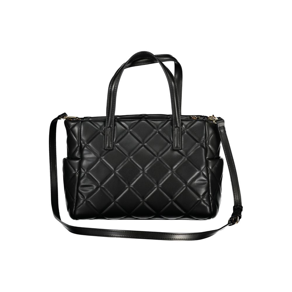 Mario Valentino Black Polyurethane Women's Handbag 1728,67403481248,Bags,Black,Handbags - Bags,Mario Valentino,New with tags,Women