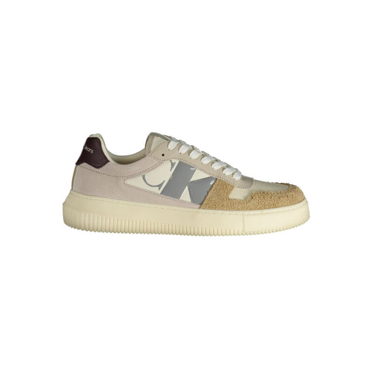 Calvin Klein Beige Polyurethane Men Sneaker