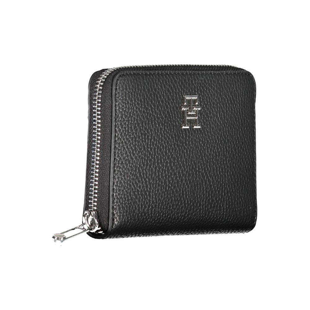 Tommy Hilfiger Black Polyurethane Women Wallet