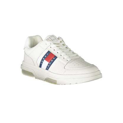Tommy Hilfiger Bianco Polyurethane Men Sneaker