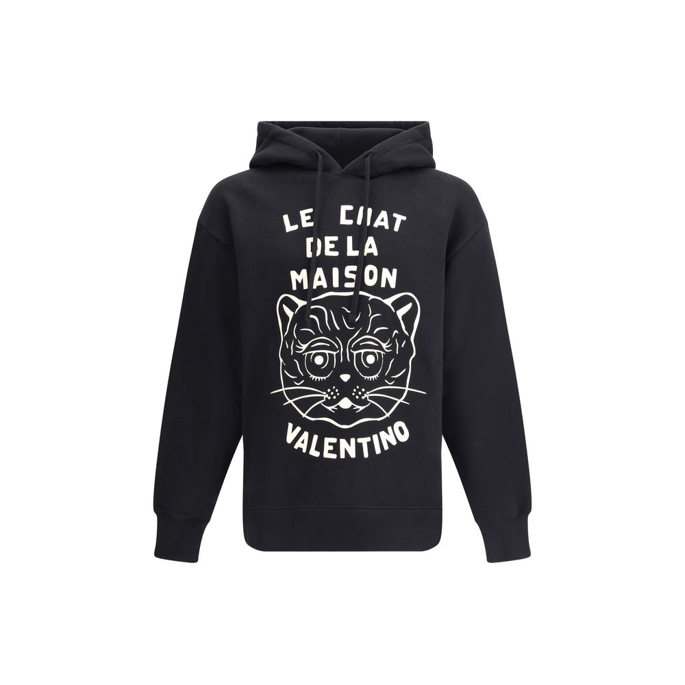 Valentino Black Cotton Sweatshirt Valentino