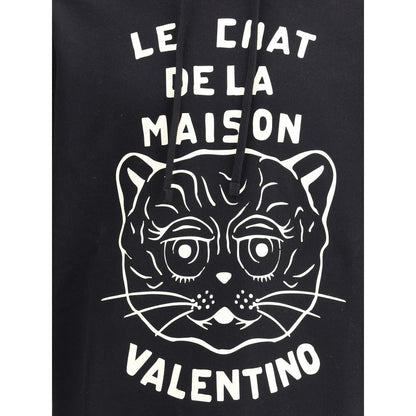 Valentino Black Cotton Sweatshirt Valentino