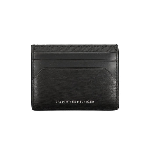 Tommy Hilfiger Black Leather Men Wallet