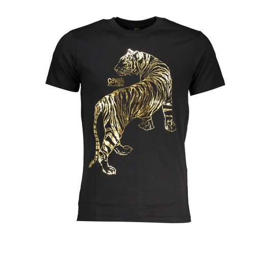 Cavalli Class Black Cotton Men's T-Shirt