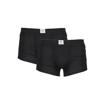 North Sails Black Cotton Men's Boxer Briefs