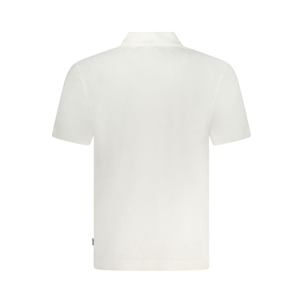 Wrangler White Cotton Men Polo Shirt