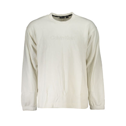 Calvin Klein White Cotton Men Sweater 1728,67403481248,Calvin Klein,Clothing,L,M,Men,New with tags,S,Sweaters - Clothing,Sweatshirts - Sweaters - Clothing,White,XL