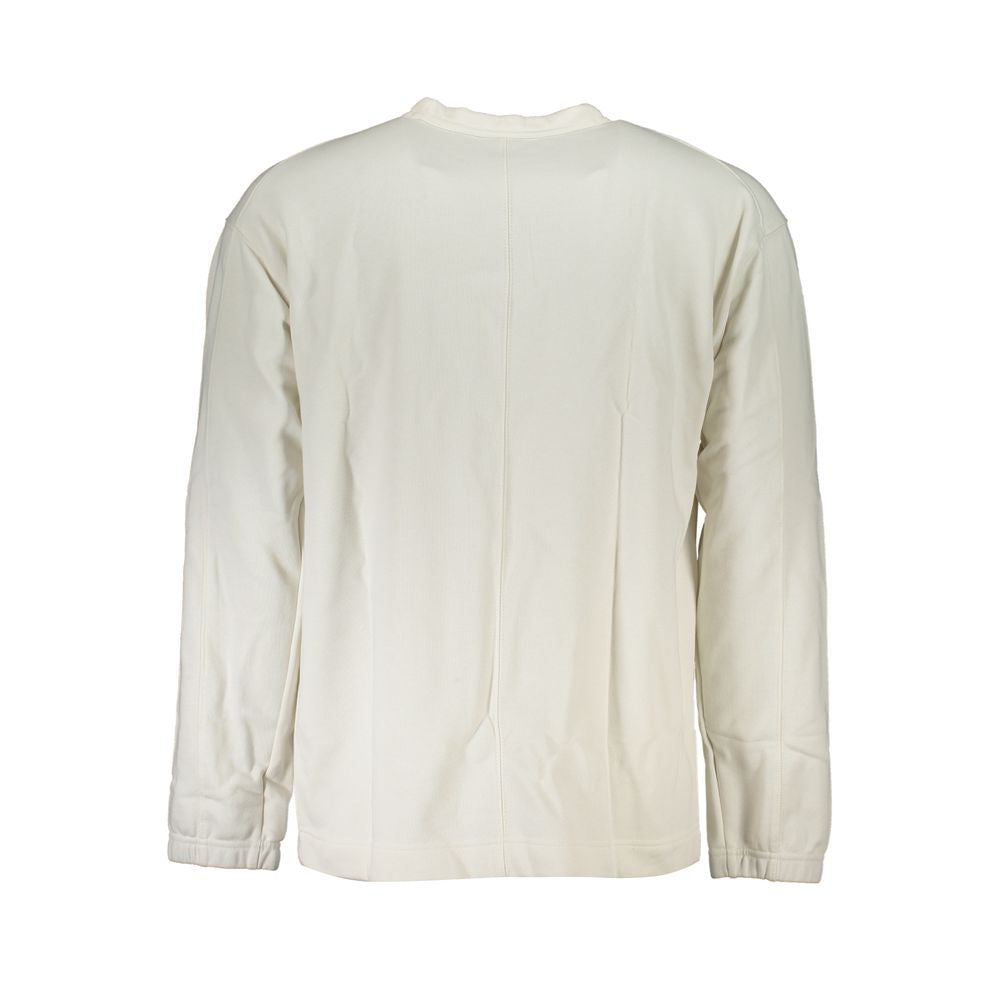 Calvin Klein White Cotton Men Sweater 1728,67403481248,Calvin Klein,Clothing,L,M,Men,New with tags,S,Sweaters - Clothing,Sweatshirts - Sweaters - Clothing,White,XL