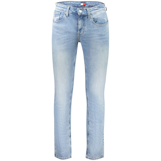 Tommy Hilfiger Blue Cotton Slim Fit Jeans