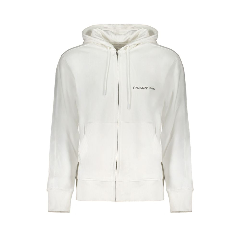 Calvin Klein White Cotton Men's Sweatshirt