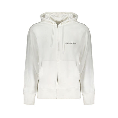 Calvin Klein White Cotton Men's Sweatshirt