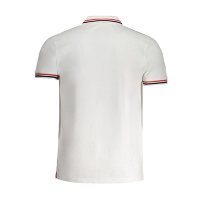 Cavalli Class Bianco Cotton Men's Polo Shirt