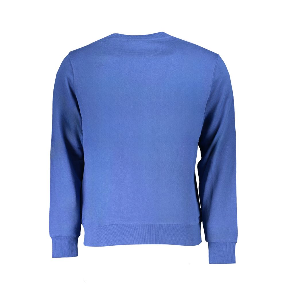 North Sails Blue Cotton Men Sweatshirt