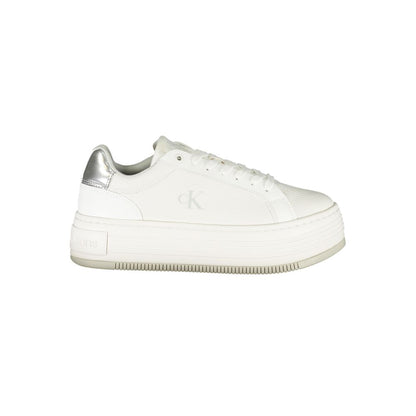Calvin Klein Bianco Leather Women Sneaker
