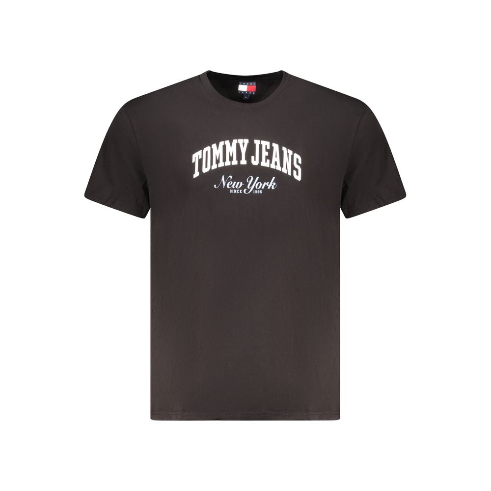 Tommy Hilfiger Black Cotton Men's T-Shirt