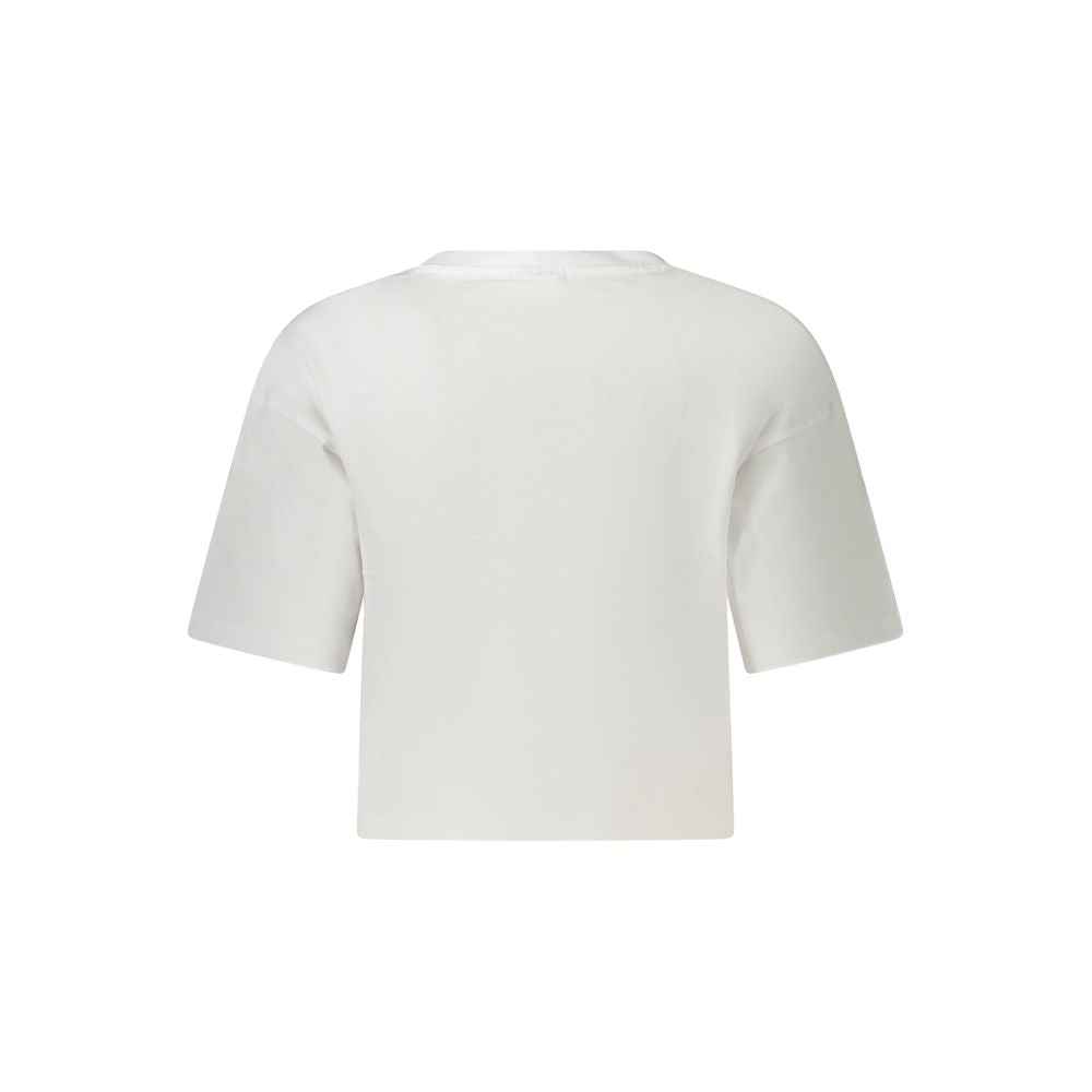 Fila White Organic Cotton Women T-Shirt