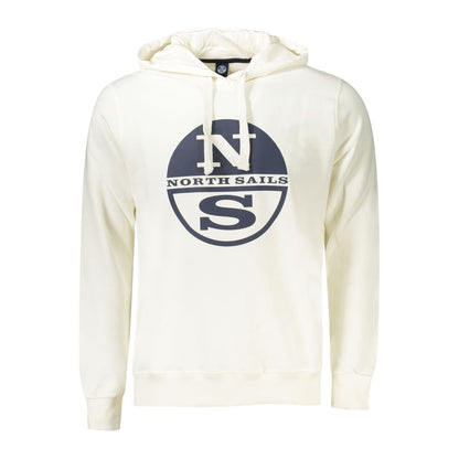North Sails White Cotton Men's Hoodie