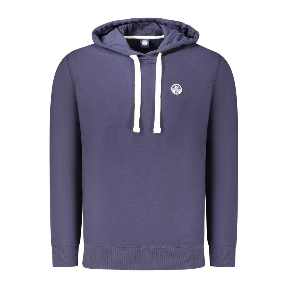 North Sails Blue Cotton Men's Hoodie