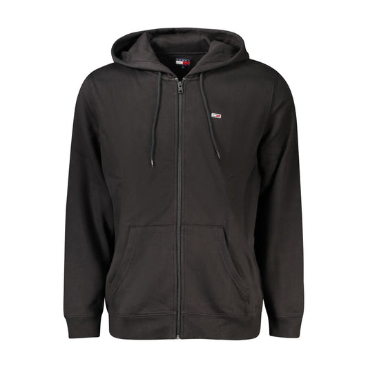 Tommy Hilfiger Black Cotton Men's Hoodie Sweatshirt