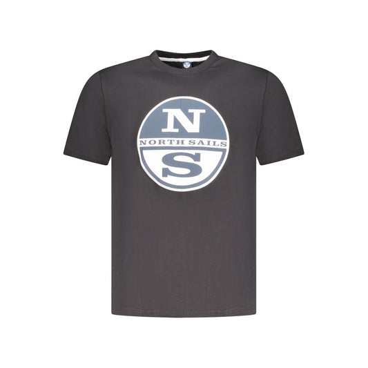 North Sails Black Cotton Men's T-Shirt