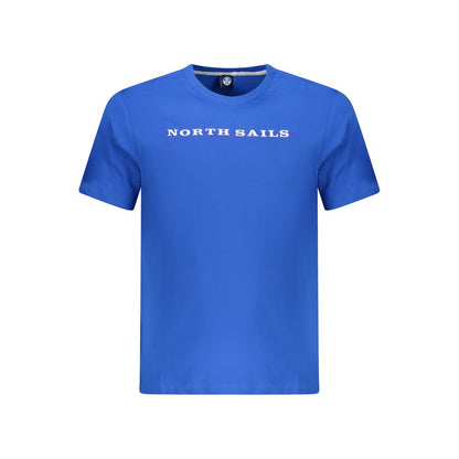 North Sails Blue Cotton Men T-Shirt