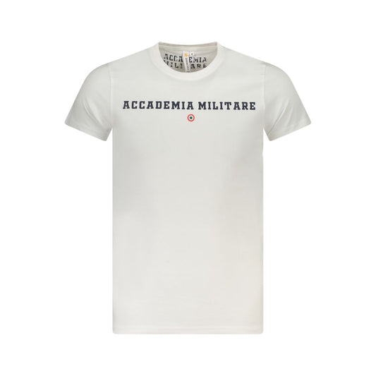 Accademia Militare Bianco Cotton Men T-Shirt Accademia Militare