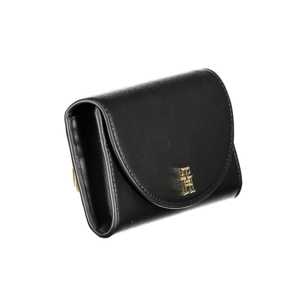 Tommy Hilfiger Black Polyurethane Women Wallet