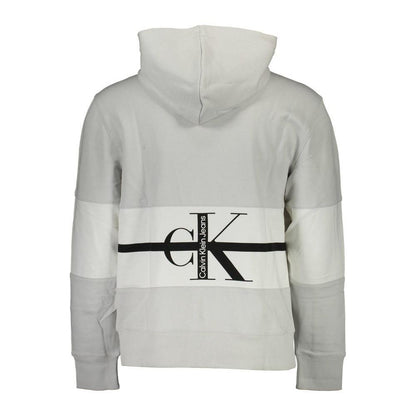 Calvin Klein Gray Cotton Men Sweatshirt