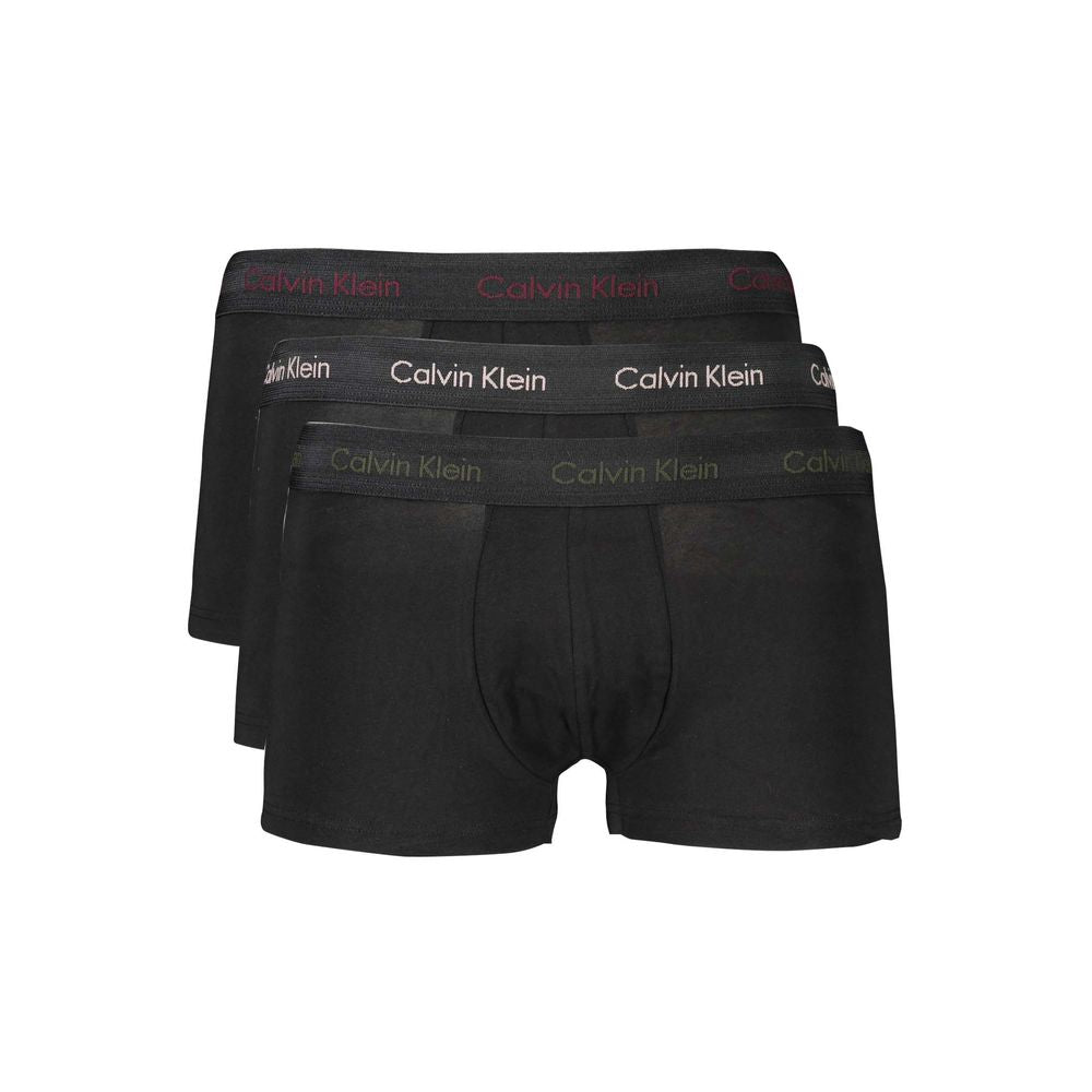 Calvin Klein Black Cotton Men Boxer