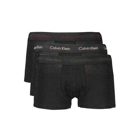 Calvin Klein Black Cotton Men Boxer