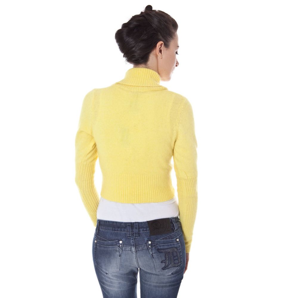 Datch Yellow Angora Women Shrug Datch
